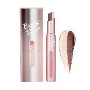 2-in-1 Cream Eyeshadow Stick, Two Tone Eyeshadow Stick, 2 in 1 Dual Color Eyeshadow Stick, 2 Tone Cream Eyeshadow Stick, Lazy Eyeshadow 2 Tone Stick, Waterproof and Long Lasting Eyeshadow Pencil (02#)