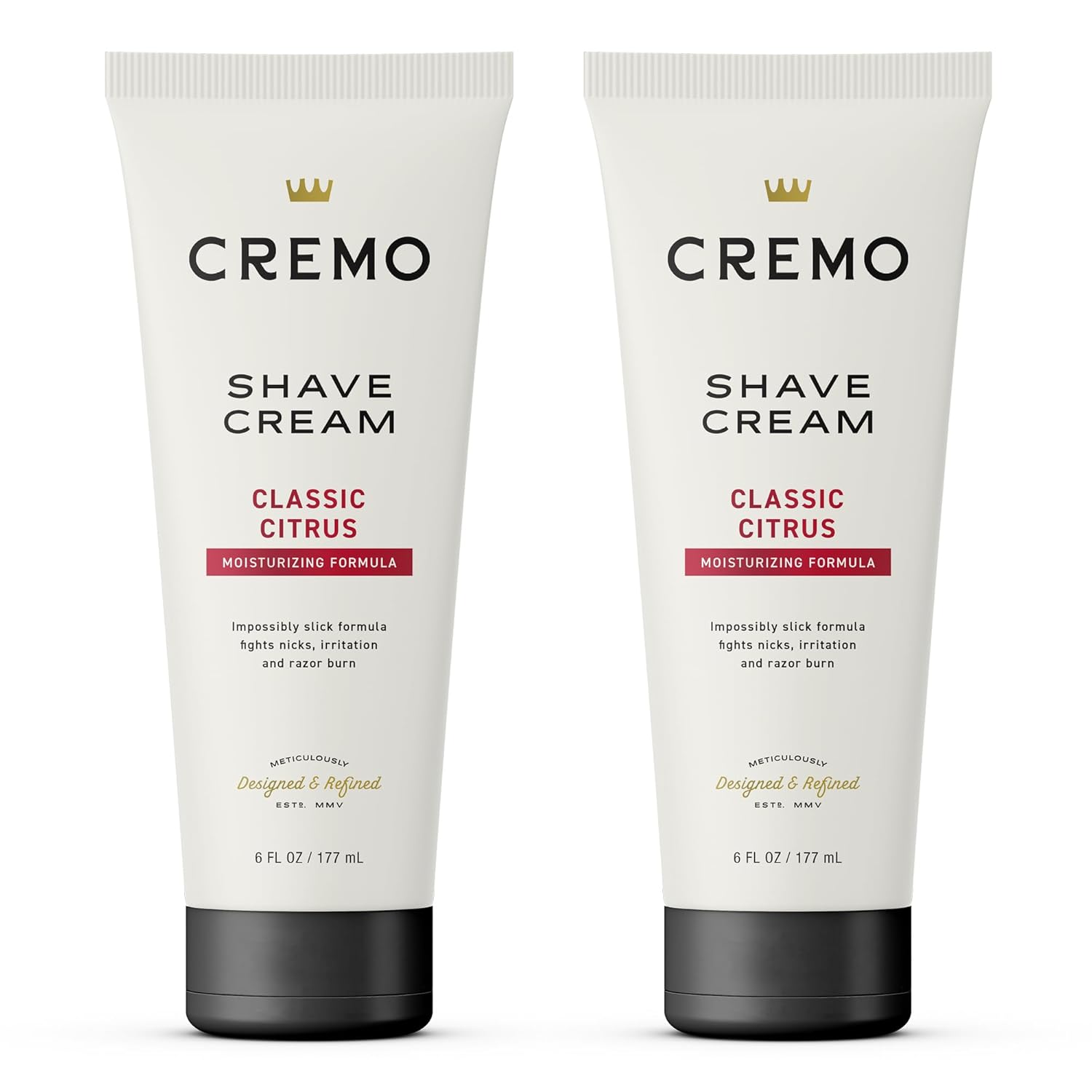Cremo Barber Grade Original Shave Cream, Astonishingly Superior Ultra-Slick Shaving Cream Fights Nicks, Cuts and Razor Burn, 6 Fl Oz (2 Pack) Cremo Barber Grade Original Shave Cream, Astonishingly Superior Ultra-Slick Shaving Cream Fights Nicks, Cuts and Razor Burn, 6 Fl Oz (2 Pack)