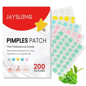 200 Counts Pimple Patches for Face, Hydrocolloid Acne Patches, Cute Star Zit Covers for Face, Colorful Spot Stickers with Tea Tree, Salicylic Acid & Cica Oil