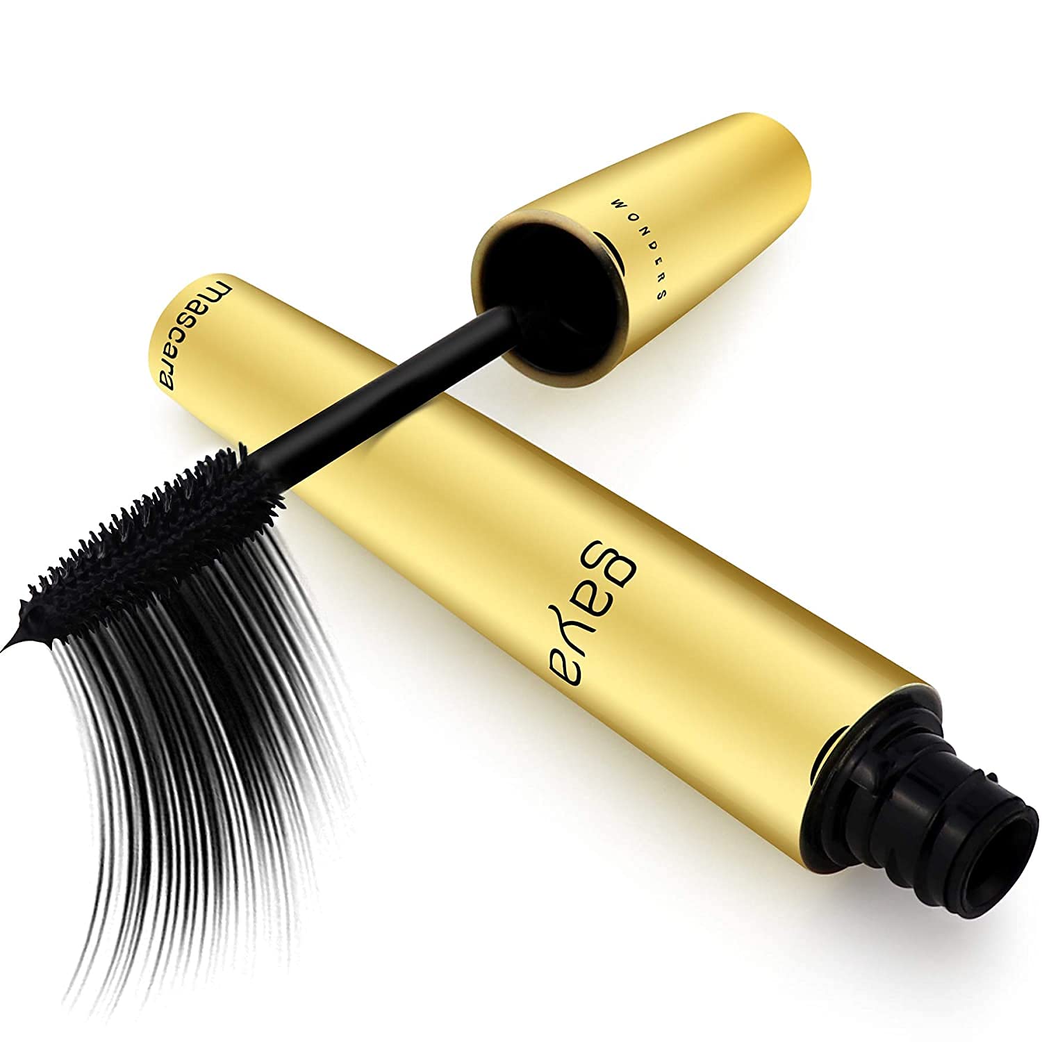 Vegan Black Mascara for Sensitive Eyes, Natural Hypoallergenic mascara, Buildable Lengthening and Volumizing for Natural Looking, Cruelty Free, Ophthalmologist Tested- By Gaya cosmetics Vegan Black Mascara for Sensitive Eyes, Natural Hypoallergenic mascara, Buildable Lengthening and Volumizing for Natural Looking, Cruelty Free, Ophthalmologist Tested- By Gaya cosmetics