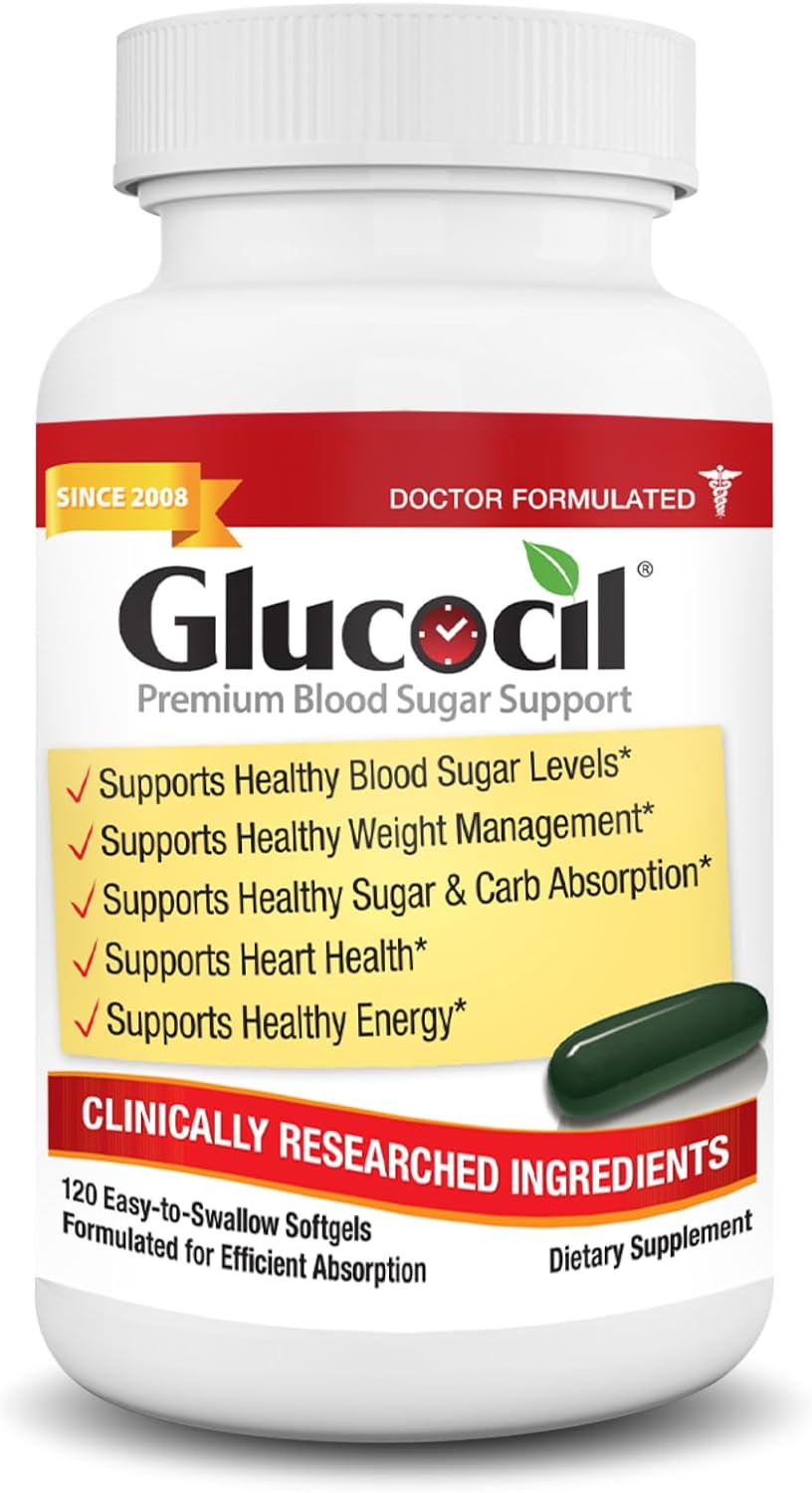 Glucocil – Premium Blood Sugar Support – Over 2 Million Bottles Sold – Supports The 3 Essentials for Healthy Blood Sugar – Since 2008, with Berberine, Proprietary Mulberry Leaf, and More Glucocil – Premium Blood Sugar Support – Over 2 Million Bottles Sold – Supports The 3 Essentials for Healthy Blood Sugar – Since 2008, with Berberine, Proprietary Mulberry Leaf, and More