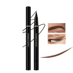 Ultra-Fine Felt-Tip Liquid Eyeliner Pen, Waterproof 5 Colors Wild Water Eyebrow Pencil, Highly Pigmented Intense Color, Glides on Smoothly, Longlasting Smudge-Proof Women Eye Makeup (02)