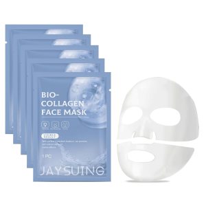 Bio Collagen Face Mask Overnight, Bio-Collagen Real Deep Collagen Face Mask for Hydrating Face(5pcs)