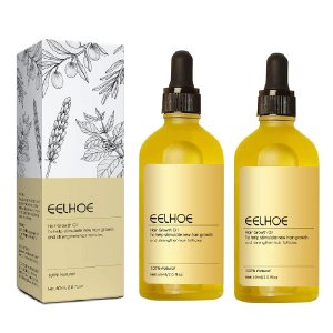 Veganic Natural Hair Growth Oil,Rosemary Oil for Hair Growth Organic,CarvenchiHair Growth Oil for Dry Damaged Hair,Reduce Hair Loss(60ml*2)