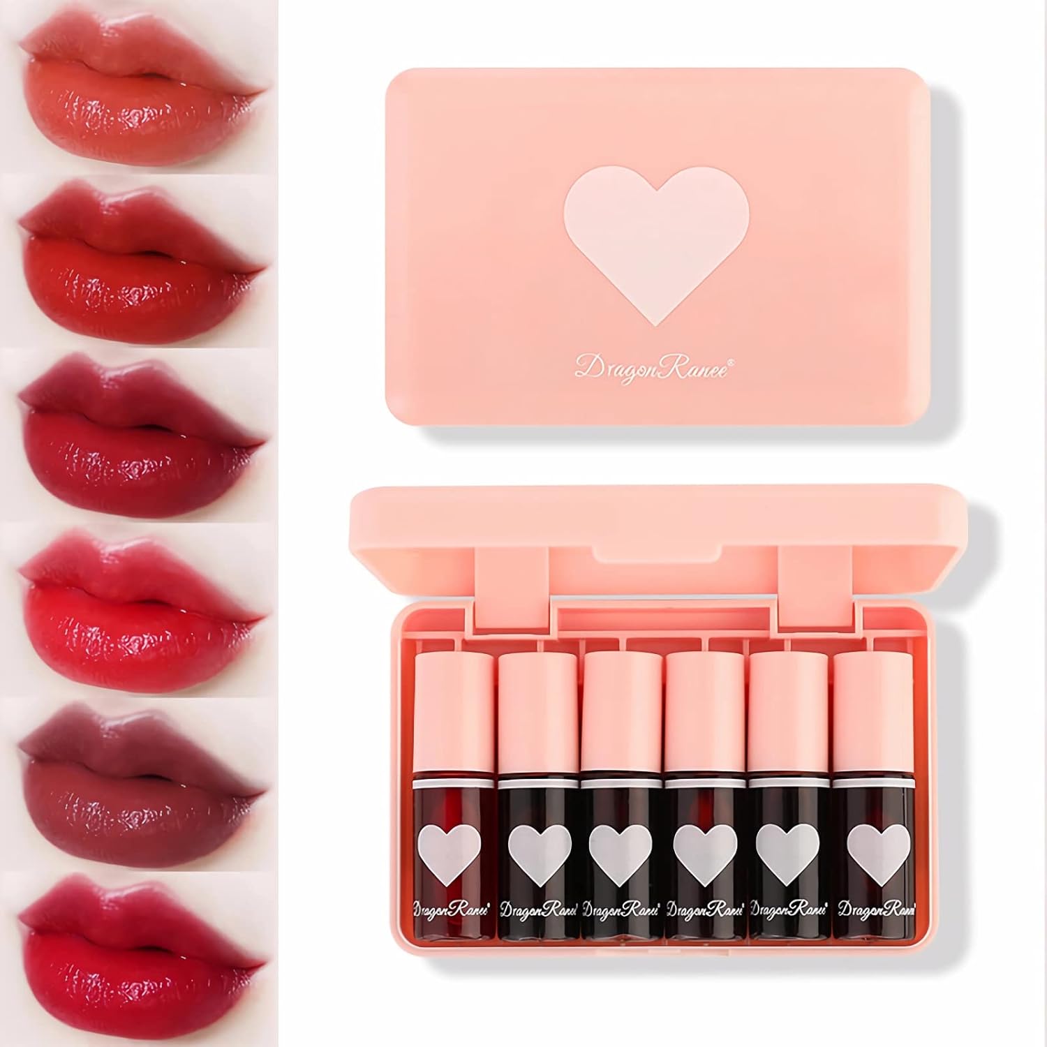 6 Colors Lip Tint Stain Set,Matte Lip Tint Watery Lip Stain,Lip & Cheek Tint Moisturizing Mini Liquid Lipstick,Plump Lip Gloss Long-lasting Waterproof Korean Lip Tint Non-Sticky Tinta De Labios 6 Colors Lip Tint Stain Set,Matte Lip Tint Watery Lip Stain,Lip & Cheek Tint Moisturizing Mini Liquid Lipstick,Plump Lip Gloss Long-lasting Waterproof Korean Lip Tint Non-Sticky Tinta De Labios
