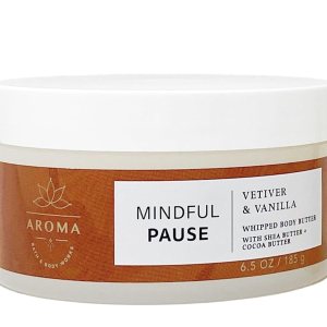 Bath and Body Works Body Care 24+ Hours Moisture Body Butter – w/Shea & Coco Butter – 6.5 oz (Vetiver Vanilla)