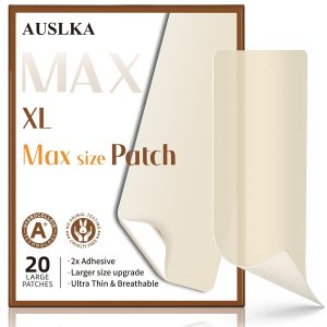 AUSLKA Large Blemish Zit Patches XL – 20 Strips – Hydrocolloid Dots -Blemishes Patch – Zit Breakouts – Blemishes Stickers – Max Size