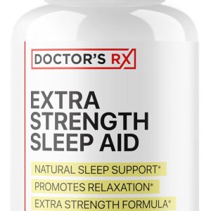 Doctor’s RX | #1 Rated Extra Strength Sleep Aid | Clinically Tested to Induce Sleep, Relaxation, Calmer Mind | Ultra Strength Formula + 18 Ingredients | 3rd Party Tested + USA Made – 60 Capsules