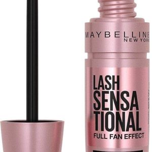 Maybelline Lash Sensational Washable Mascara, Lengthening and Volumizing for a Full Fan Effect, Very Black, 1 Count