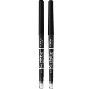 L’Oreal Paris Makeup Infallible Never Fail Original Mechanical Pencil Eyeliner with Built in Sharpener, Black, 0.008 oz., 2 Count