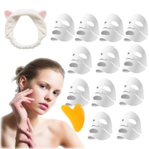 Bio-Collagen Real Deep Mask, Collagen Mask For Face, Collagen Reverse Film Volume Peel Off Mask, Bio Collagen Face Mask, Bio Collagen Face Mask Overnight (12PC)