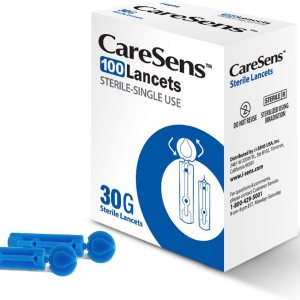 CareSens Sterile Single Use Ultra Thin 30G Universal Designed Lancets (100 Counts) for Minimizing Skin Discomfort and Pain