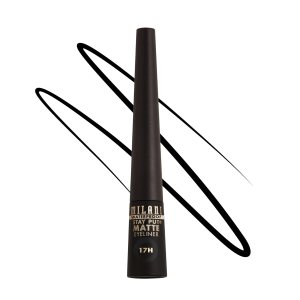 Milani Stay Put Matte Liquid Eyeliner – Black, Waterproof, 17H Wear, Cruelty-Free, Vegan, Smudgeproof, Long Lasting