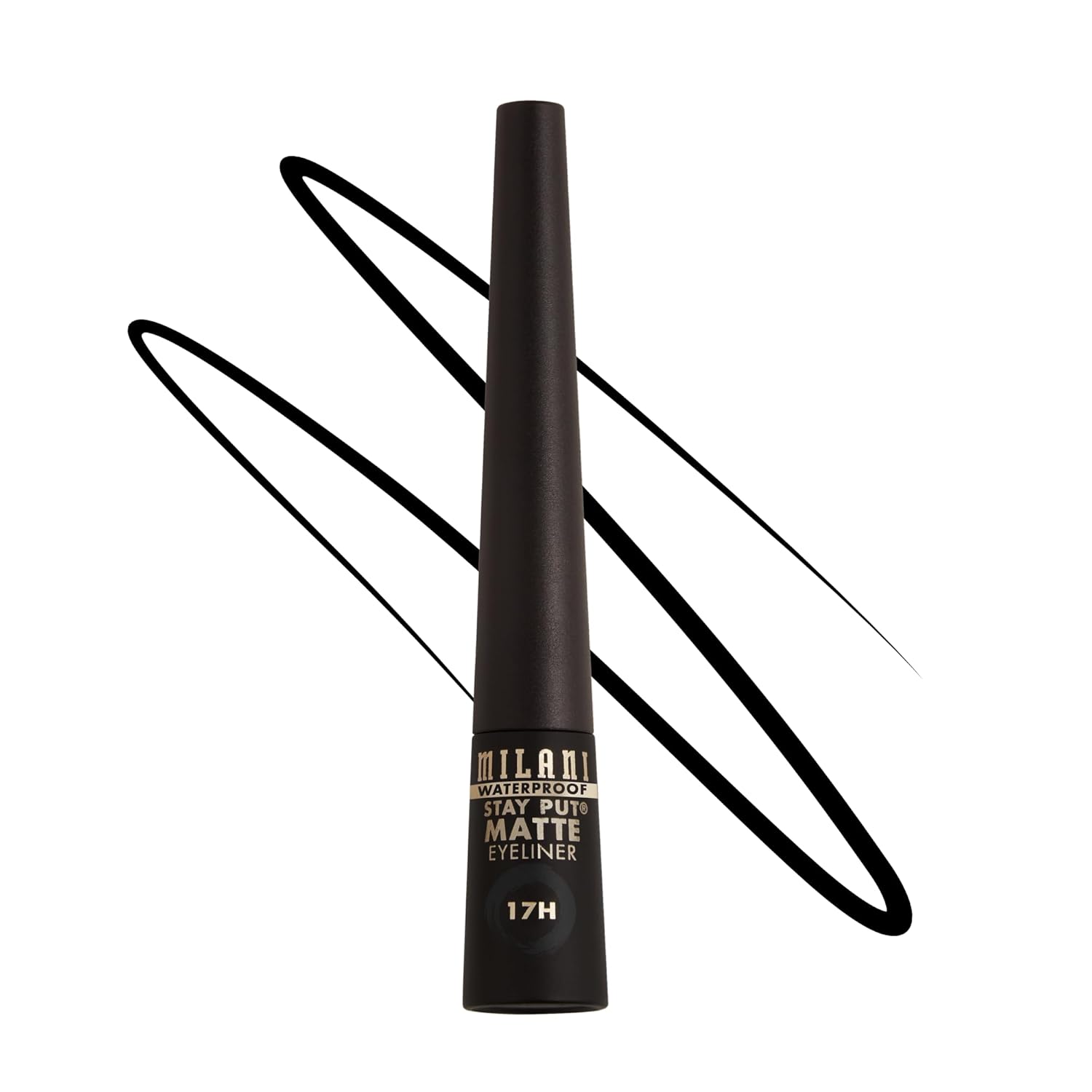 Milani Stay Put Matte Liquid Eyeliner – Black, Waterproof, 17H Wear, Cruelty-Free, Vegan, Smudgeproof, Long Lasting Milani Stay Put Matte Liquid Eyeliner – Black, Waterproof, 17H Wear, Cruelty-Free, Vegan, Smudgeproof, Long Lasting