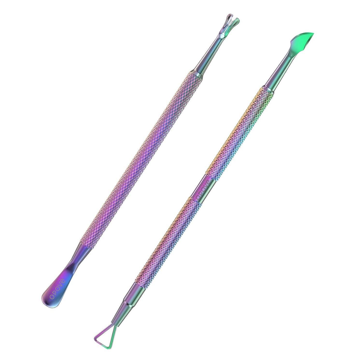 Cuticle Pusher Nail Polish Remover Stainless Steel Manicure Tool Set Gel Nail Polish Peeler Scraper Nail Care Stick Pedicure Kit for Fingernail and Toenail, opove P1, Color Gradient… Cuticle Pusher Nail Polish Remover Stainless Steel Manicure Tool Set Gel Nail Polish Peeler Scraper Nail Care Stick Pedicure Kit for Fingernail and Toenail, opove P1, Color Gradient…