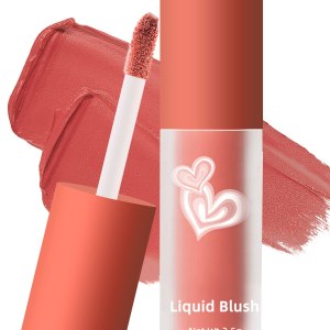 Matte Liquid Cream Blush Makeup Lightweight – Velvet Mousse Texture, Breathable Feel, Sheer Flush Of Color, Natural-Looking, Blush Stick for Cheek, Advanced Hazy Feeling(#01 Peach Blush)