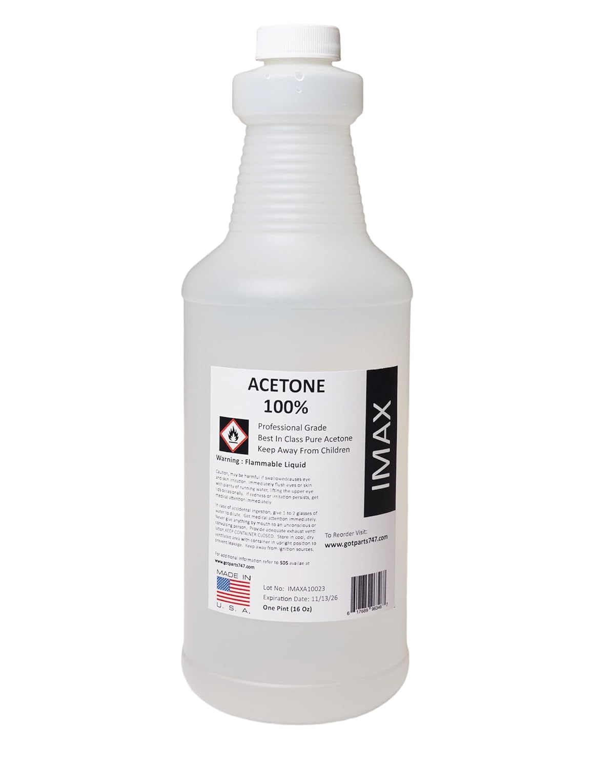 100% Pure Acetone 1 Pint – Strong Fast Acting Nail Polish Remover for Home & Commercial Applications – Removes Polish frm Natural, Gel, Shellac Nails & Dip Nails – 16 oz 100% Pure Acetone 1 Pint – Strong Fast Acting Nail Polish Remover for Home & Commercial Applications – Removes Polish frm Natural, Gel, Shellac Nails & Dip Nails – 16 oz