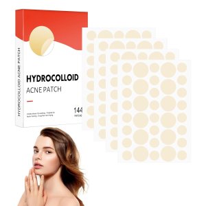 144Pcs 2 Different Size Pimple Patches for Face, Hydrocolloid Acne Patches Zit Patches for Face Acne Spot Patch, Spot Stickers with Salicylic Acid, Tea Tree Oil & Calendula Oil