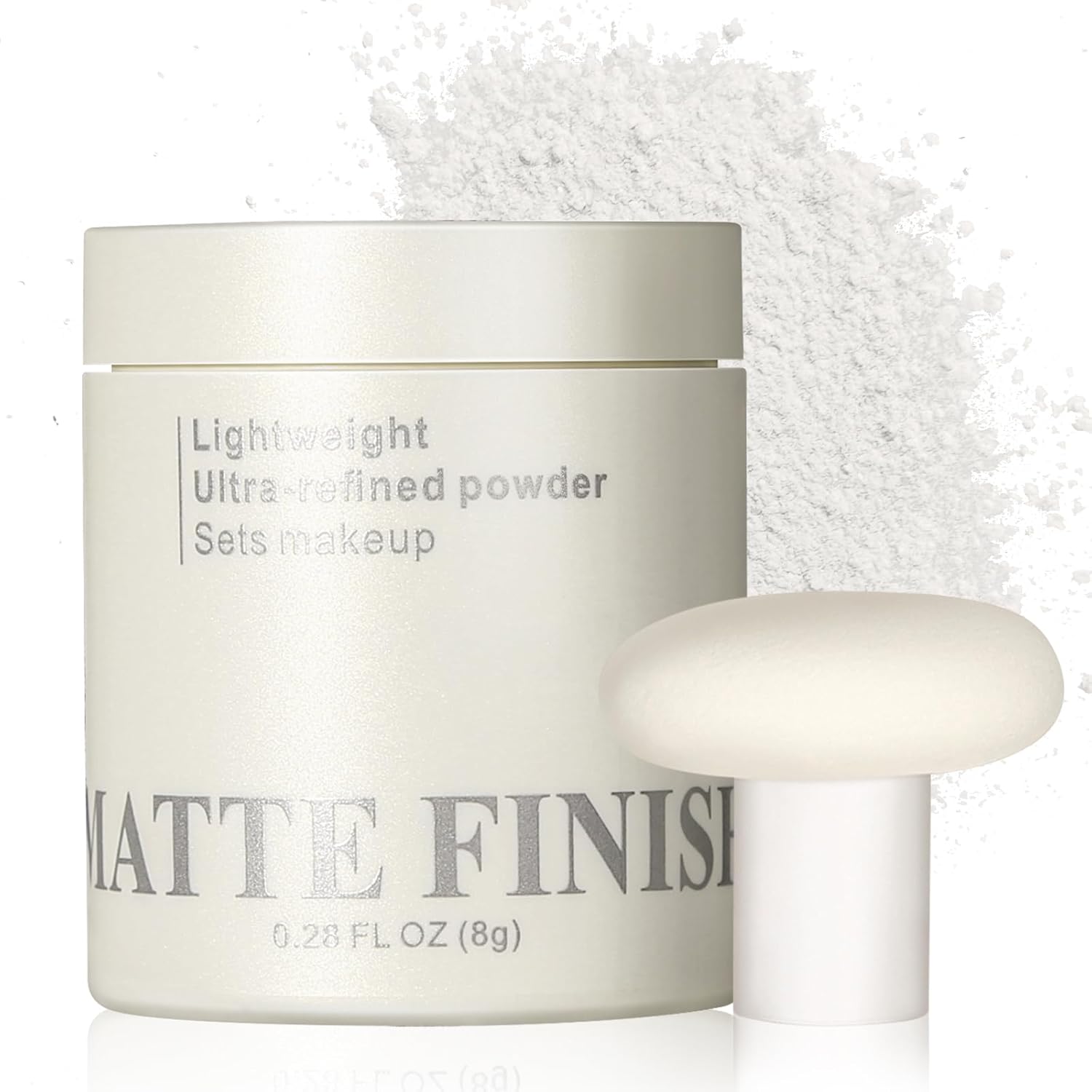 Erinde White Translucent Matte Setting Powder with Puff, Face Loose powder Makeup, Oil Control Finishing Powder, Lightweight Blurring Powder, Waterproof, 24H Long-Lasting, Creates Soft Focus Effect Erinde White Translucent Matte Setting Powder with Puff, Face Loose powder Makeup, Oil Control Finishing Powder, Lightweight Blurring Powder, Waterproof, 24H Long-Lasting, Creates Soft Focus Effect