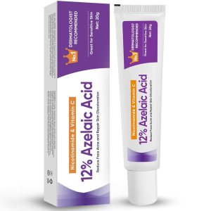 Azelaic Acid Serum, Azelaic Acid 12% Acne Treatment Facial Cream, Hyaluronic Acid & Niacinamide for Redness Relief Face, Dark Spot, Rosacea Acne, Balance Excess Sebum