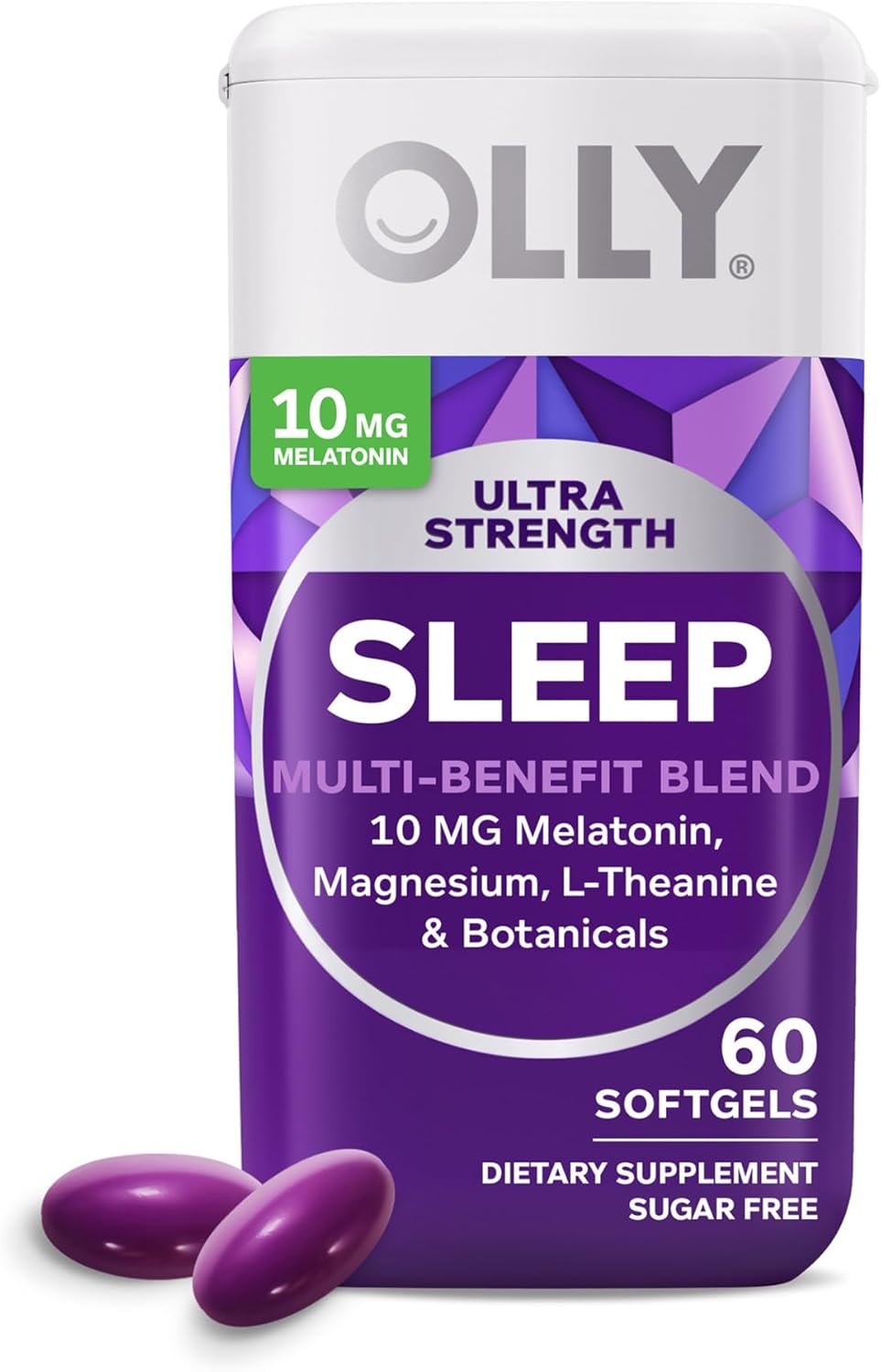 OLLY Ultra Strength Sleep Softgels, 10mg Melatonin, L-Theanine, Chamomile, Magnesium, Lemon Balm, Supports Deep Restful Sleep, Nighttime Sleep Aid, Non Habit-Forming – 60 Count OLLY Ultra Strength Sleep Softgels, 10mg Melatonin, L-Theanine, Chamomile, Magnesium, Lemon Balm, Supports Deep Restful Sleep, Nighttime Sleep Aid, Non Habit-Forming – 60 Count