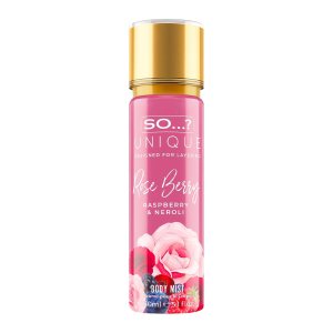 So…?…? Unique Rose Berry Body Mist – Floral, Fruity Body Spray for Women – Perfume for Women with Rose, Vanilla, Musk Notes – Gifts for Women – 5.1 oz