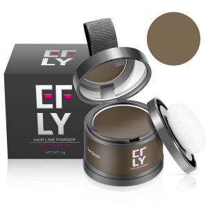 Root Touch Up Gray Hair Shadow Powder Root Cover Up Hairline Powder For Thinning Hair Women Men Eyebrows, Beard Line (Dark Brown)