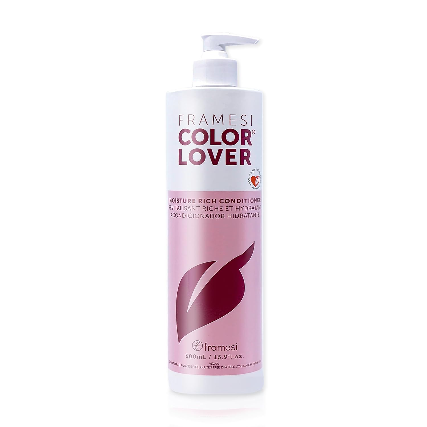 Framesi Color Lover Moisture Rich Conditioner, Sulfate Free Conditioner with Coconut Oil and Quinoa, Color Treated Hair Framesi Color Lover Moisture Rich Conditioner, Sulfate Free Conditioner with Coconut Oil and Quinoa, Color Treated Hair