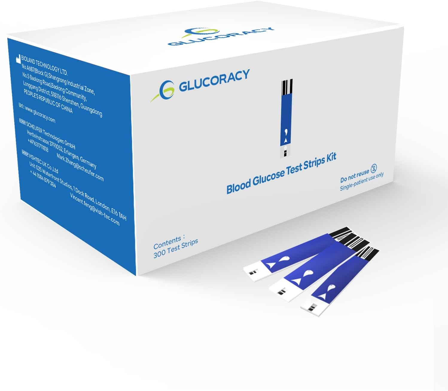 300 Counts Blood Glucose Test Strips, Only Works with Glucoracy G-425-2 Blood Sugar Monitor, Self Diabetes Blood Glucose Home Monitoring, 6 Vials 50 Pieces Per Vial 300 Counts Blood Glucose Test Strips, Only Works with Glucoracy G-425-2 Blood Sugar Monitor, Self Diabetes Blood Glucose Home Monitoring, 6 Vials 50 Pieces Per Vial