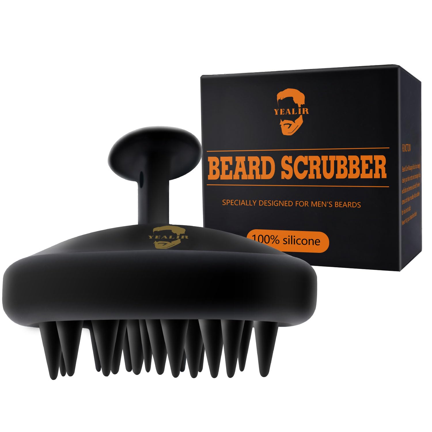 Beard Brush for Men, Silicone Beard Scrubber, Deep Cleans, Hair & Beard Exfoliator Helping Beard Shampoo Better Clean the Beard, Good Helper for Beard Oil – Eco & Reusable Beard Brush for Men, Silicone Beard Scrubber, Deep Cleans, Hair & Beard Exfoliator Helping Beard Shampoo Better Clean the Beard, Good Helper for Beard Oil – Eco & Reusable