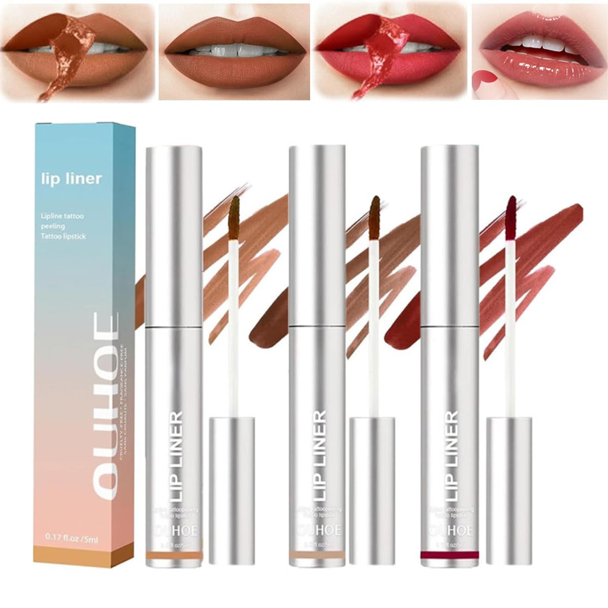 3 Pcs Removable Lip Liner Set,Pencil-Peel Off Lip Liner Tattoo,Plump Lip Liner,Lip Stain Peel Off,Peel Off Lip Liner Tattoo for All Skin Types,Waterproof Long Lasting 3 Pcs Removable Lip Liner Set,Pencil-Peel Off Lip Liner Tattoo,Plump Lip Liner,Lip Stain Peel Off,Peel Off Lip Liner Tattoo for All Skin Types,Waterproof Long Lasting
