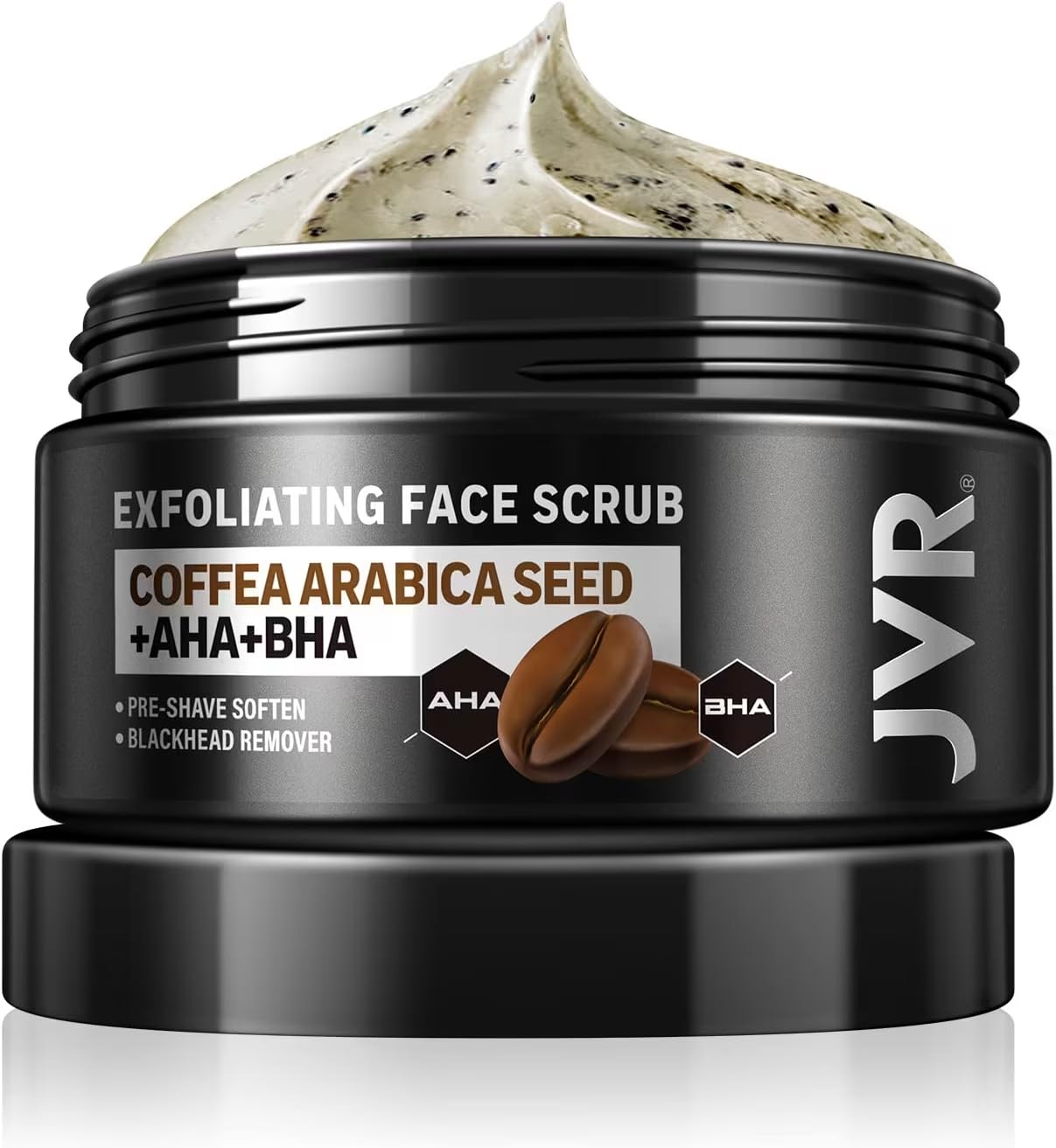 Face Scrub for Men, Facial Scrub for Deep Exfoliating, Cleansing, Removing Blackheads, Ingrown Hairs, Pre-shave Soften, Organic Formulated with Coffee Extract, AHA and BHA Face Exfoliator (4.23 oz) Face Scrub for Men, Facial Scrub for Deep Exfoliating, Cleansing, Removing Blackheads, Ingrown Hairs, Pre-shave Soften, Organic Formulated with Coffee Extract, AHA and BHA Face Exfoliator (4.23 oz)