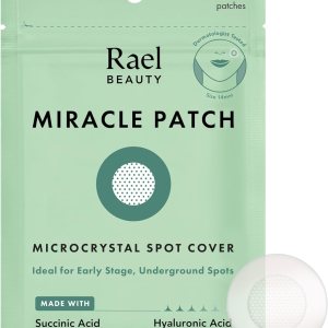 Rael Pimple Patches, Miracle Microcrystal Spot Cover – Hydrocolloid Acne Patches for Early Stage, with Tea Tree Oil, for All Skin Types, Vegan, Cruelty Free (9 Count)