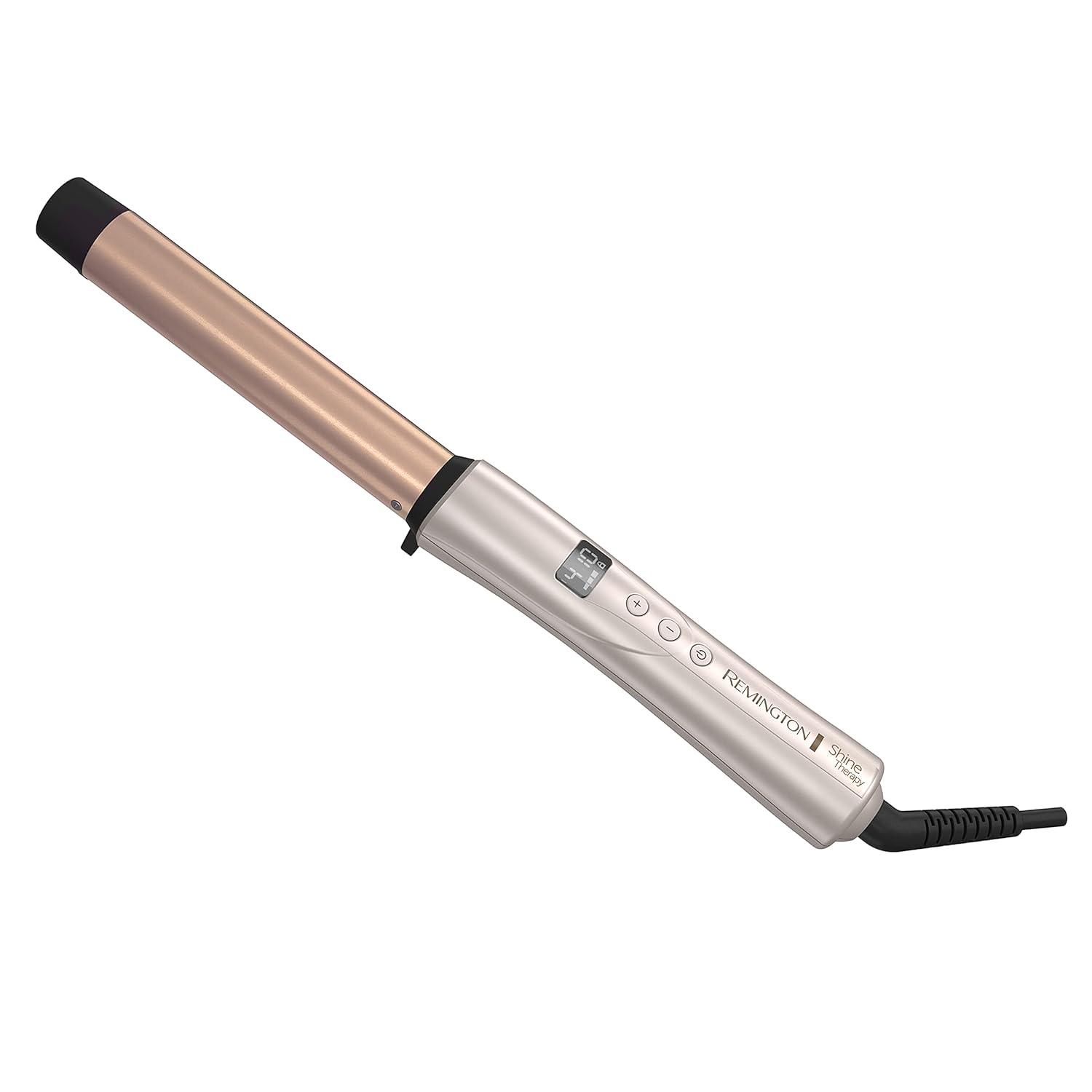 REMINGTON Shine Therapy Argan Oil & Keratin Infused 1 Inch Straight Barrel Curling Wand for Loose Waves, Includes Heat Glove REMINGTON Shine Therapy Argan Oil & Keratin Infused 1 Inch Straight Barrel Curling Wand for Loose Waves, Includes Heat Glove