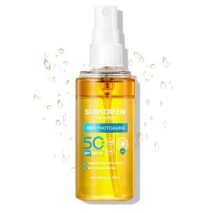Sunscreen Oil Body Sunscreen Spray Spf 50 Hydration Glow Sunscreen Mist Lightweight Spf Body Oil,Refreshing Spray Sunscreen,Suitable for All Skin Types