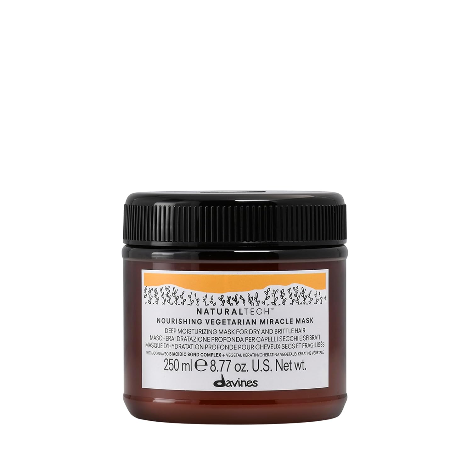 Davines Naturaltech NOURISHING Vegetarian Miracle Mask, Deep Moisturizing For Dry And Brittle Hair, 8.77 Fl. Oz. Davines Naturaltech NOURISHING Vegetarian Miracle Mask, Deep Moisturizing For Dry And Brittle Hair, 8.77 Fl. Oz.