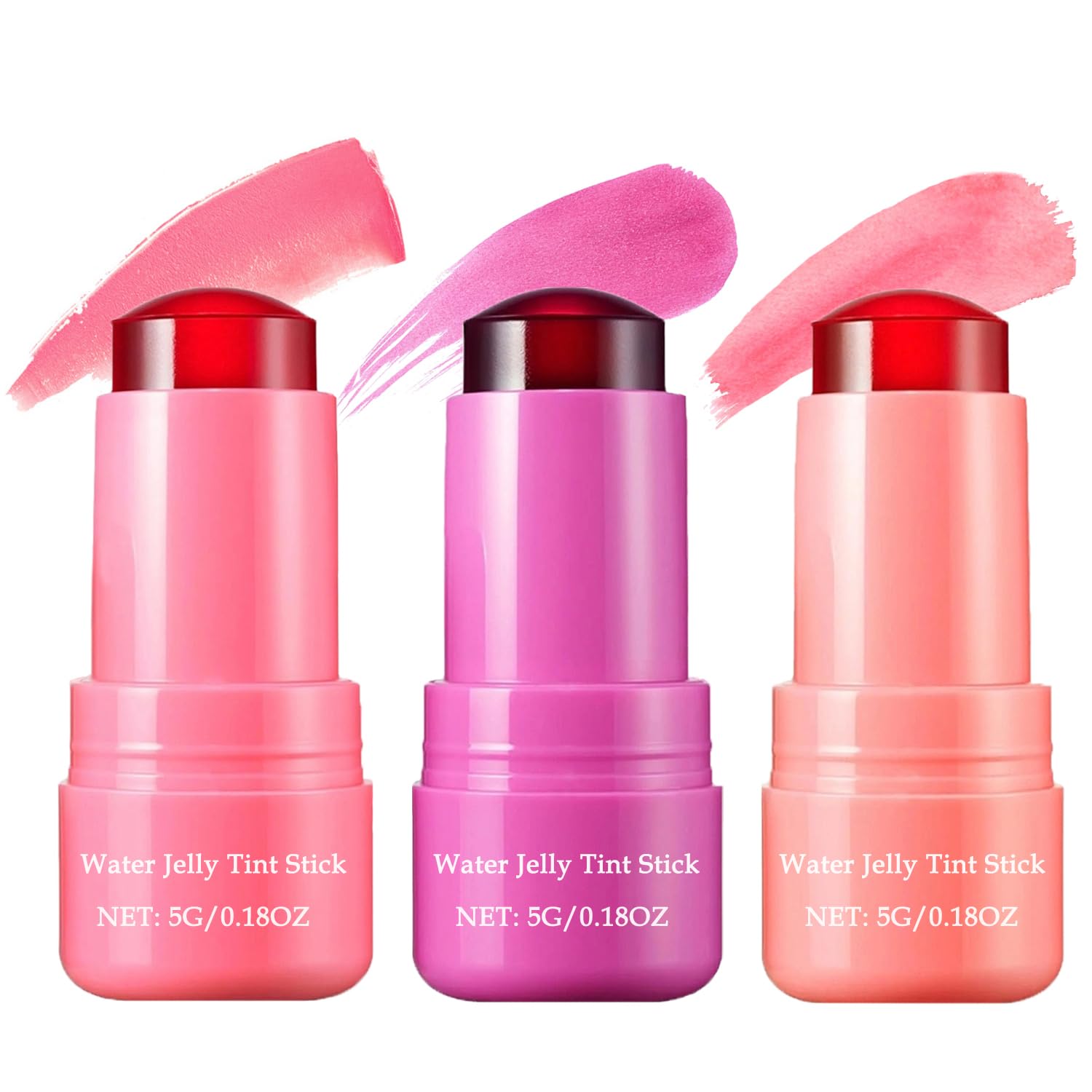 3 PCS Cooling Water Jelly Tint,Multi-Use Jelly Blush Stick,Sheer Lip & Cheek Stain-Chill Red&Coral&Berry Water Jelly Tint Lip Gloss,Creates A Moist Watercolor Effect Jelly Lip Tint 3 PCS Cooling Water Jelly Tint,Multi-Use Jelly Blush Stick,Sheer Lip & Cheek Stain-Chill Red&Coral&Berry Water Jelly Tint Lip Gloss,Creates A Moist Watercolor Effect Jelly Lip Tint