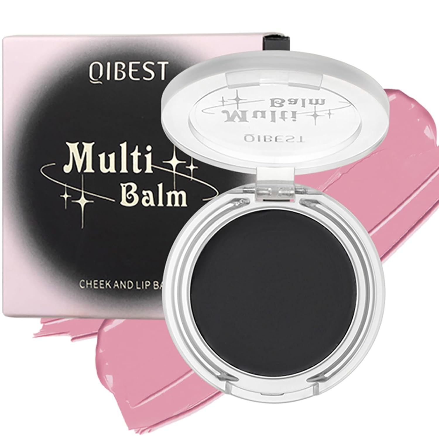 Multi-Use Cosmetics Black Color Changing Black to Pink Blush – Lip and Cheek Balm Tint, Hydrating, Long-lasting, Natural Glow, Multi-Use for All Skin Tones, Beeswax and Mineral Oil Infused Multi-Use Cosmetics Black Color Changing Black to Pink Blush – Lip and Cheek Balm Tint, Hydrating, Long-lasting, Natural Glow, Multi-Use for All Skin Tones, Beeswax and Mineral Oil Infused