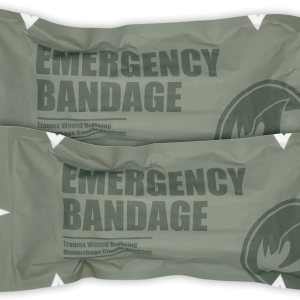 6″ Israeli Style Emergency Bandage, Compression Trauma Wound Dressing, Medical Sterile Vacuum Sealed, Combat Tactical First Aid Kit IFAK Supplies, FSA HSA Eligible, 2 Count