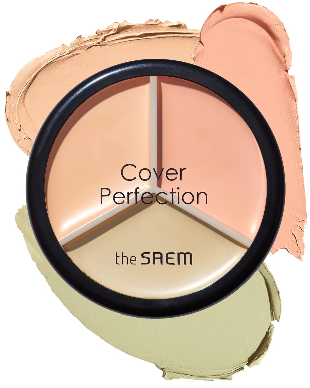 THESAEM Cover Perfection Triple Pot Concealer 03 Correct Up Beige – for Fair to Light Skin Tone – 3 Color Full Coverage Concealer – Covers Blemishes Spots, Dark Circles, Redness Skin THESAEM Cover Perfection Triple Pot Concealer 03 Correct Up Beige – for Fair to Light Skin Tone – 3 Color Full Coverage Concealer – Covers Blemishes Spots, Dark Circles, Redness Skin