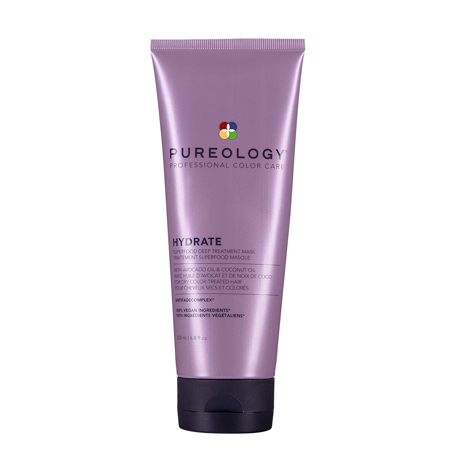 Pureology Hydrate Superfood Treatment Hair Mask | For Dry, Color Treated Hair | Silicone-Free | Vegan Pureology Hydrate Superfood Treatment Hair Mask | For Dry, Color Treated Hair | Silicone-Free | Vegan