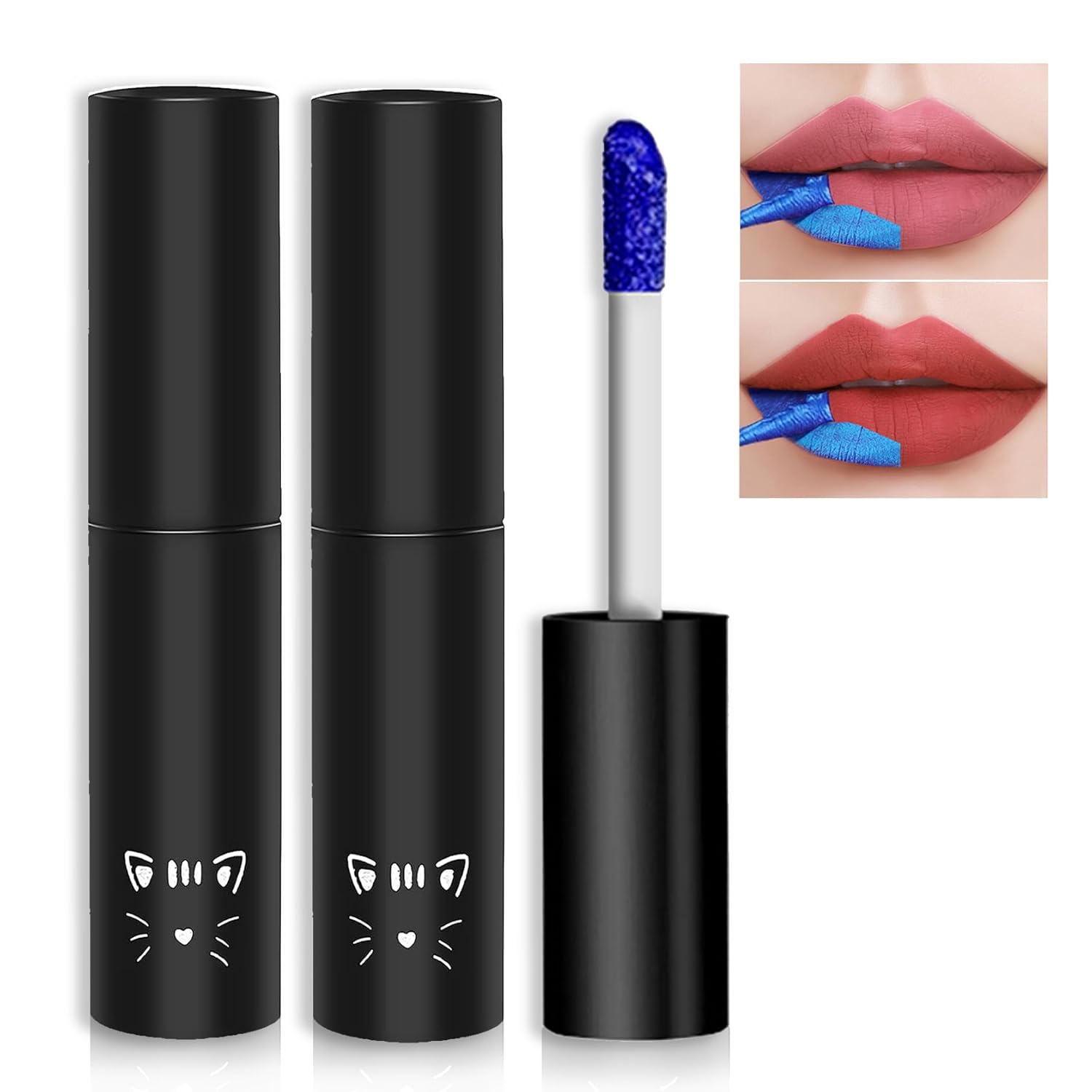 2PCS Peel Off Lip Stain Lip Tint Matte Liquid Lipstick Nude Lip Gloss Long Lasting Waterproof Lip Tint Stain Non-stick Cup Peel Off Lipstick Lip Makeup for Women Girls (01#+02#) 2PCS Peel Off Lip Stain Lip Tint Matte Liquid Lipstick Nude Lip Gloss Long Lasting Waterproof Lip Tint Stain Non-stick Cup Peel Off Lipstick Lip Makeup for Women Girls (01#+02#)