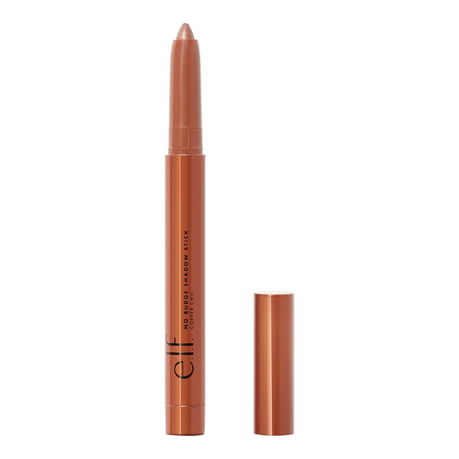 e.l.f. No Budge Shadow Stick, Longwear, Smudge-Proof Metallic Eyeshadow, Copper Chic, 0.05 Oz e.l.f. No Budge Shadow Stick, Longwear, Smudge-Proof Metallic Eyeshadow, Copper Chic, 0.05 Oz
