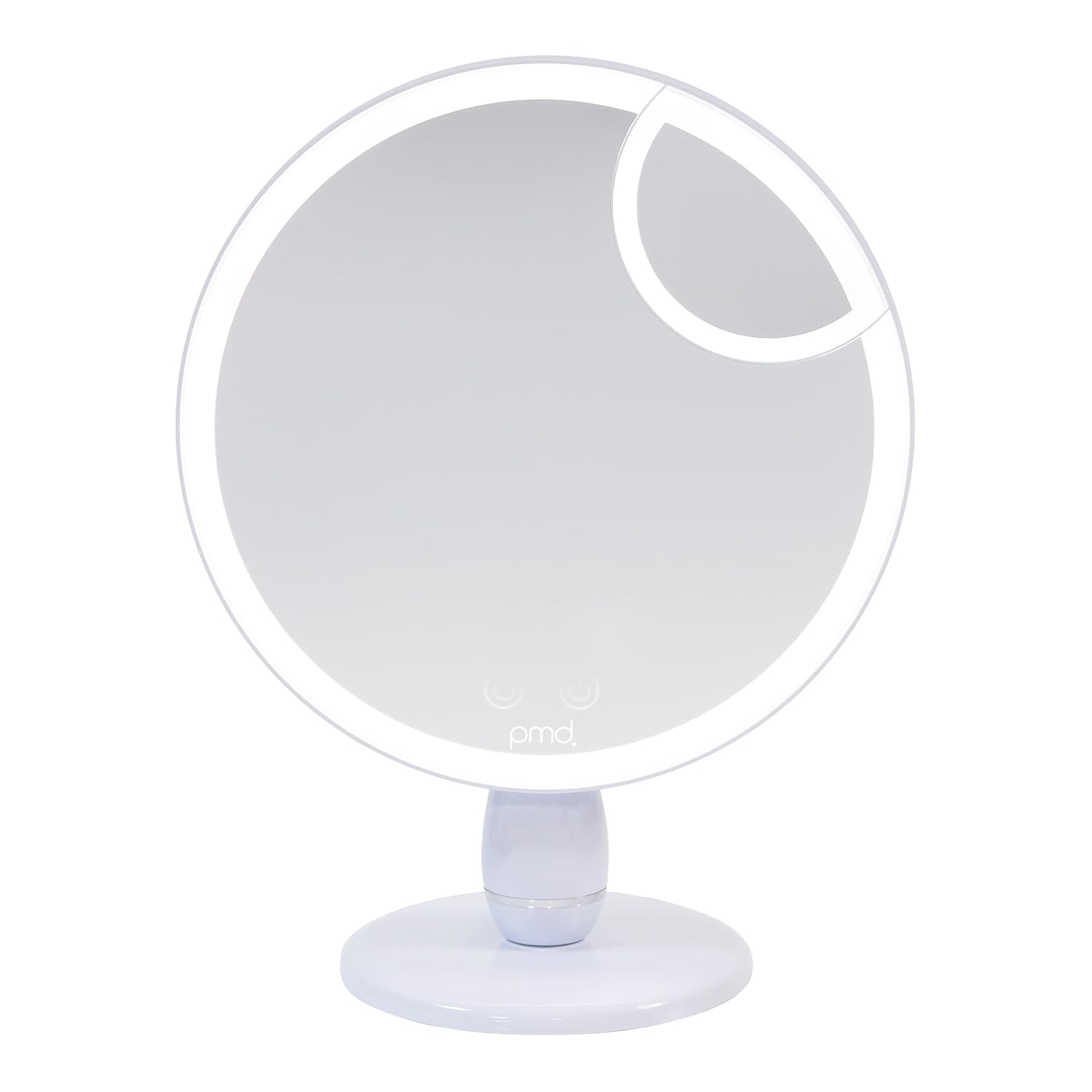 PMD Reflect Pro – Premium Beauty LED Mirror with TriLume Technology & Handheld Capabilities – Three Light Modes – 360° Rotation, 90° Tilt, & 5x Magnification – Travel Ready PMD Reflect Pro – Premium Beauty LED Mirror with TriLume Technology & Handheld Capabilities – Three Light Modes – 360° Rotation, 90° Tilt, & 5x Magnification – Travel Ready