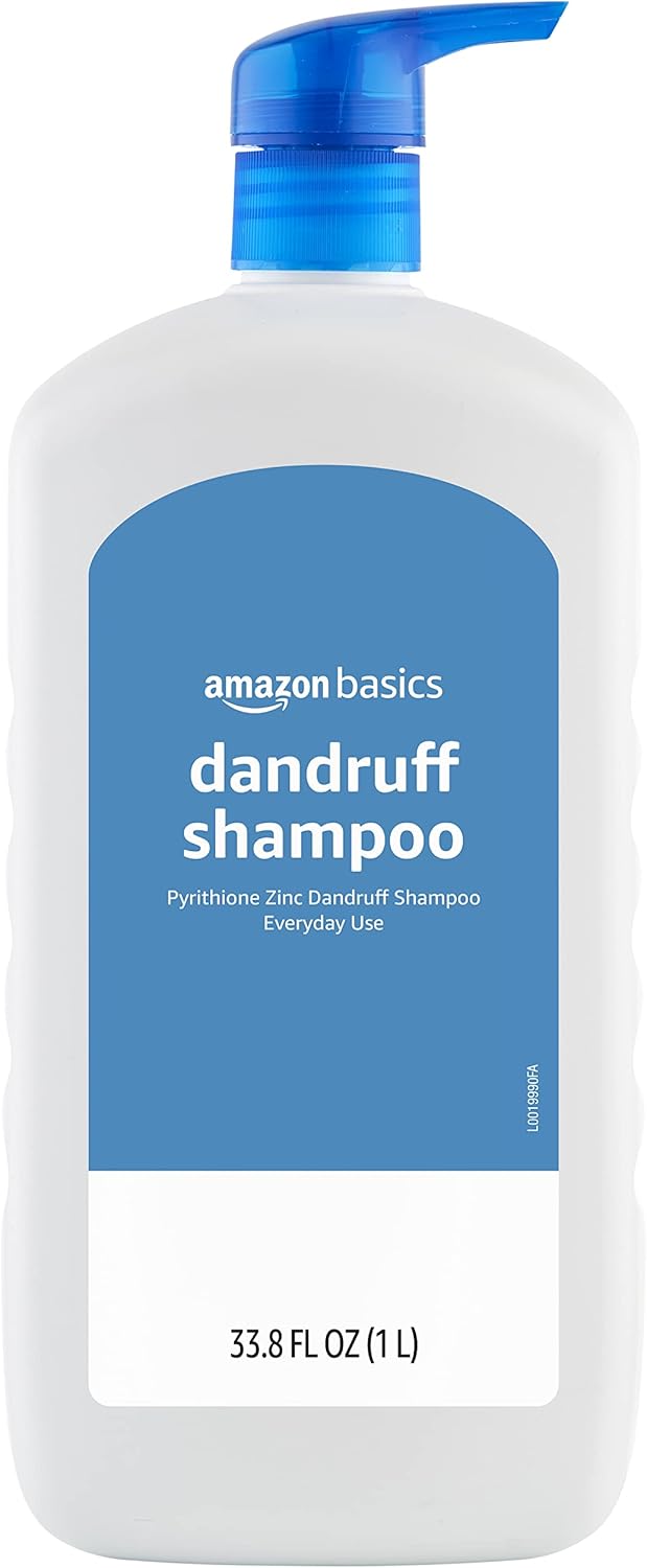 Amazon Basics Dandruff Shampoo, Everyday Use, Normal to Oily Hair, 33.8 Fluid Ounces, 1 Pack (Previously Solimo) Amazon Basics Dandruff Shampoo, Everyday Use, Normal to Oily Hair, 33.8 Fluid Ounces, 1 Pack (Previously Solimo)