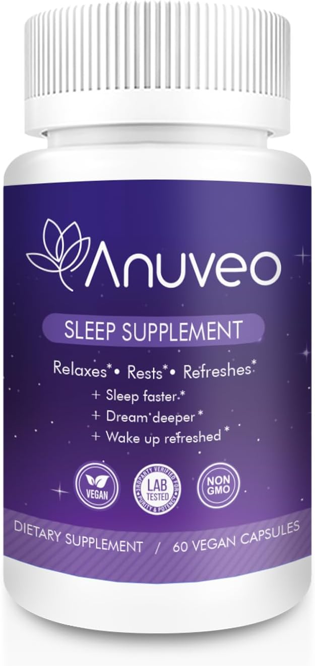 Natural Sleep Aid | Non-Habit Forming | Herbal Sleep Supplement for Better Sleep, Stress Relief with Magnesium, Ashwagandha, Melatonin, GABA | Sleeping Pills for Adults (60 Vegan Capsules) Natural Sleep Aid | Non-Habit Forming | Herbal Sleep Supplement for Better Sleep, Stress Relief with Magnesium, Ashwagandha, Melatonin, GABA | Sleeping Pills for Adults (60 Vegan Capsules)