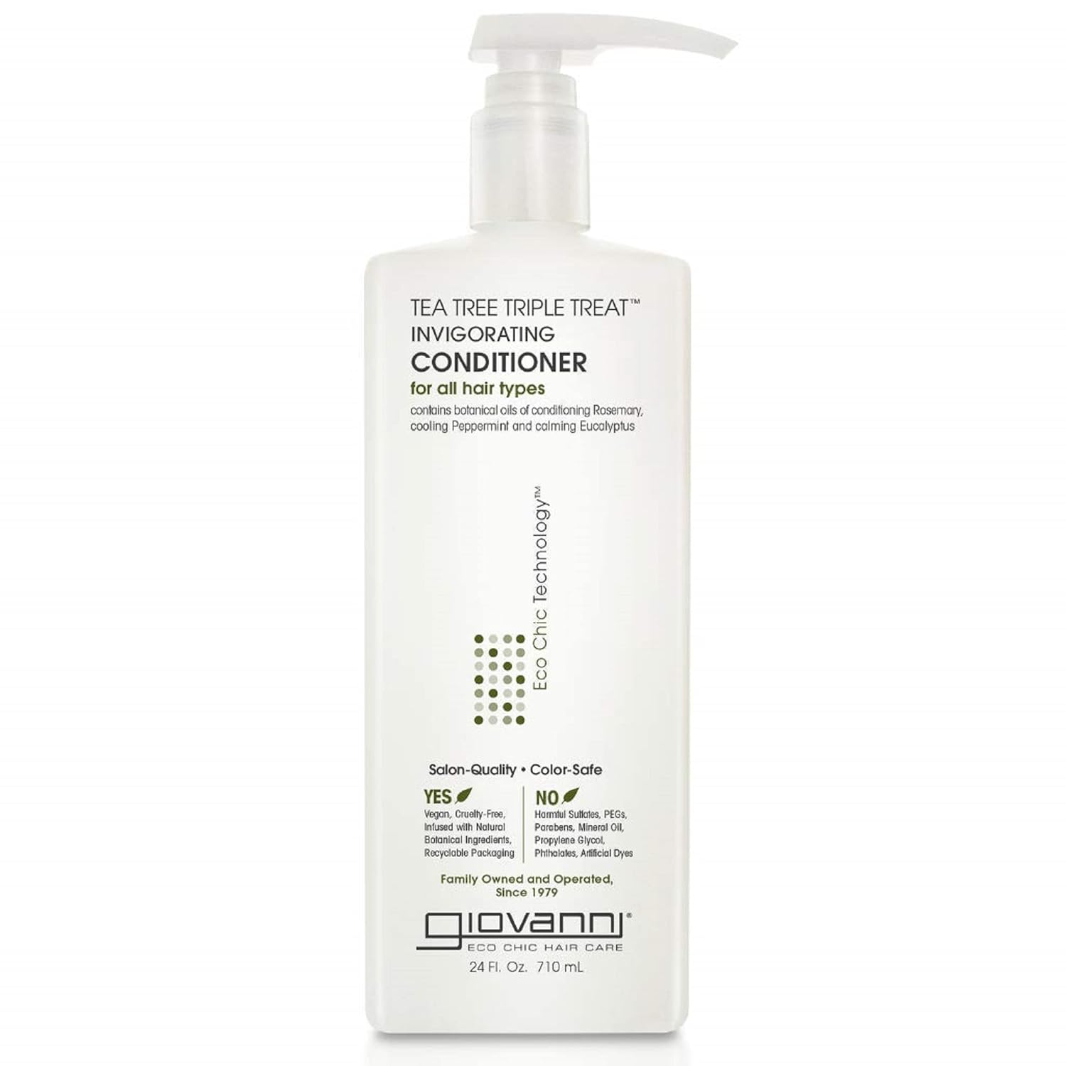 GIOVANNI Tea Tree Triple Treat Invigorating Conditioner – Cooling Peppermint, Eucalyptus, Rosemary, Helps Dry Flaking Scalp, Paraben Free, Helps to Moisturize, Smooth & Detangle – 24 oz (1 Pack) GIOVANNI Tea Tree Triple Treat Invigorating Conditioner – Cooling Peppermint, Eucalyptus, Rosemary, Helps Dry Flaking Scalp, Paraben Free, Helps to Moisturize, Smooth & Detangle – 24 oz (1 Pack)