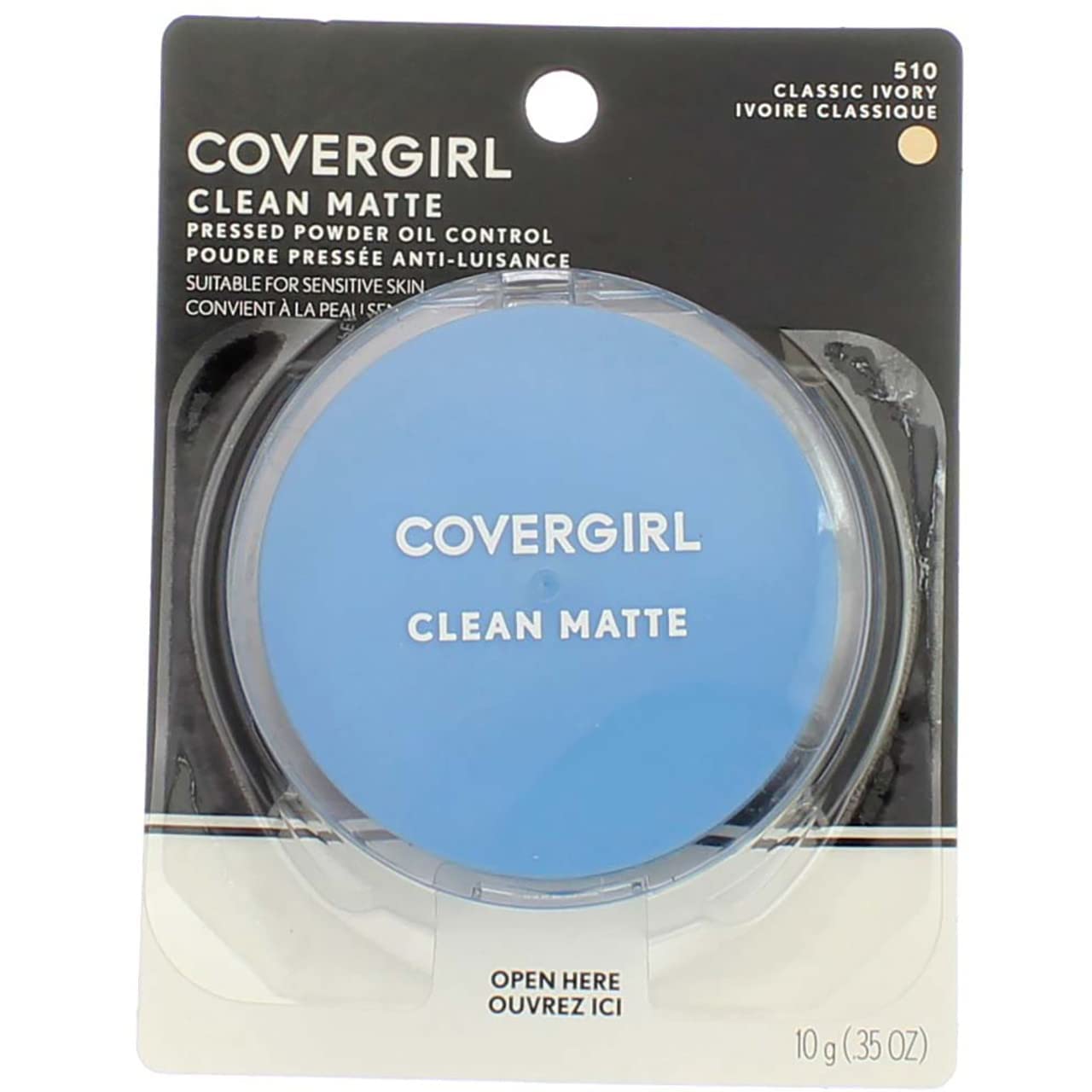 COVERGIRL Clean Matte Pressed Powder Classic Ivory Warm 510 , .35 Ounce (packaging may vary) COVERGIRL Clean Matte Pressed Powder Classic Ivory Warm 510 , .35 Ounce (packaging may vary)