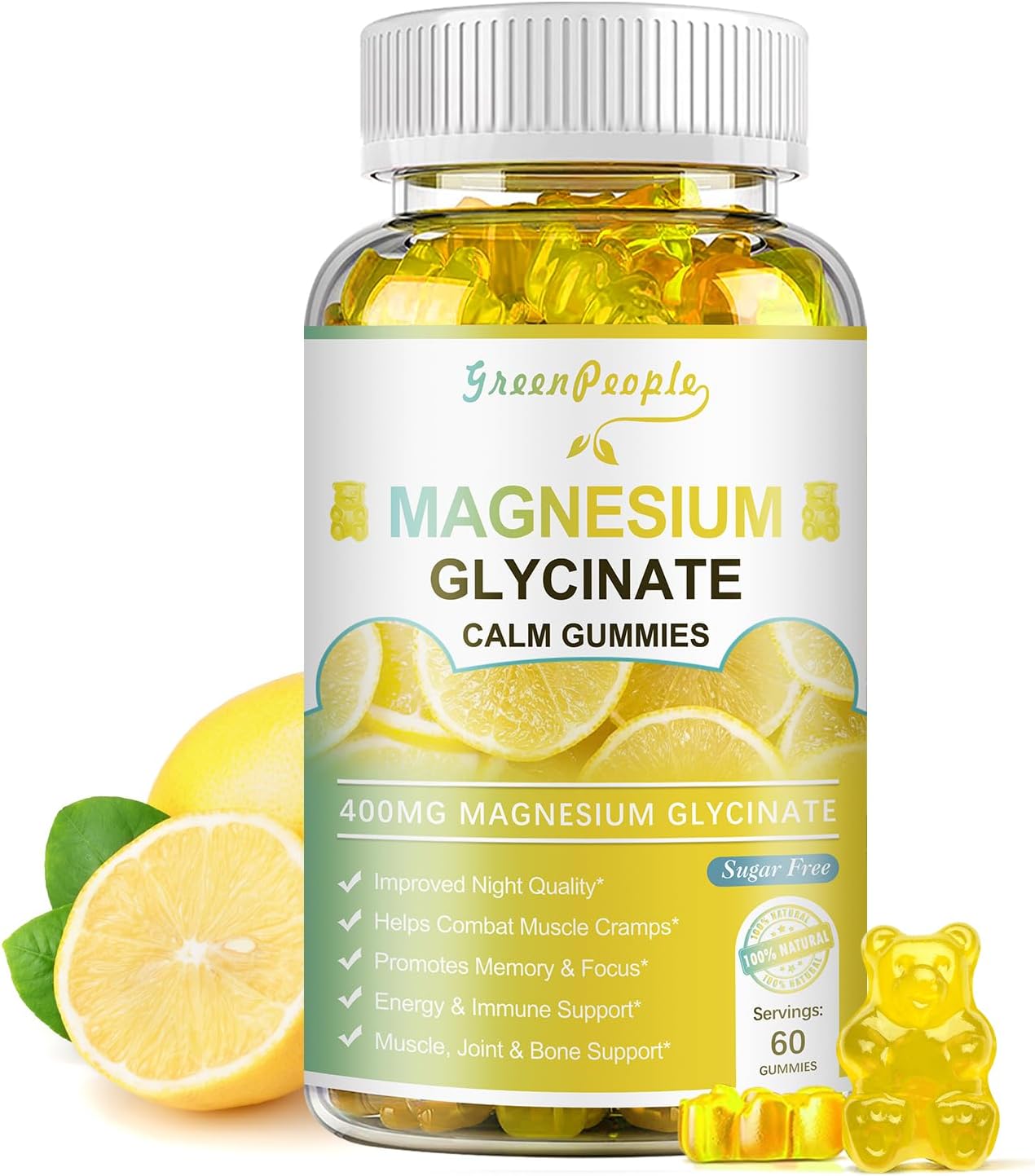 Magnesium Glycinate Gummies 400mg – Sugar Free Magnesium Potassium Supplement with Magnesium Malate, Vitamin D, B6, and CoQ10 for Calm Mood & Sleep for Adults Magnesium Glycinate Gummies 400mg – Sugar Free Magnesium Potassium Supplement with Magnesium Malate, Vitamin D, B6, and CoQ10 for Calm Mood & Sleep for Adults