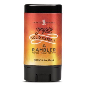 Zingari Man The Rambler Solid Extrait – Solid Cologne for Men – Concentrated Solid Perfume Balm – Tobacco, Vanilla and Red Fruit – Ideal Men’s Travel Cologne, 0.5 oz